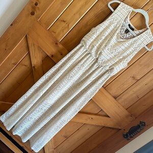 Style & CO cute BoHo style summer dress cream maxi